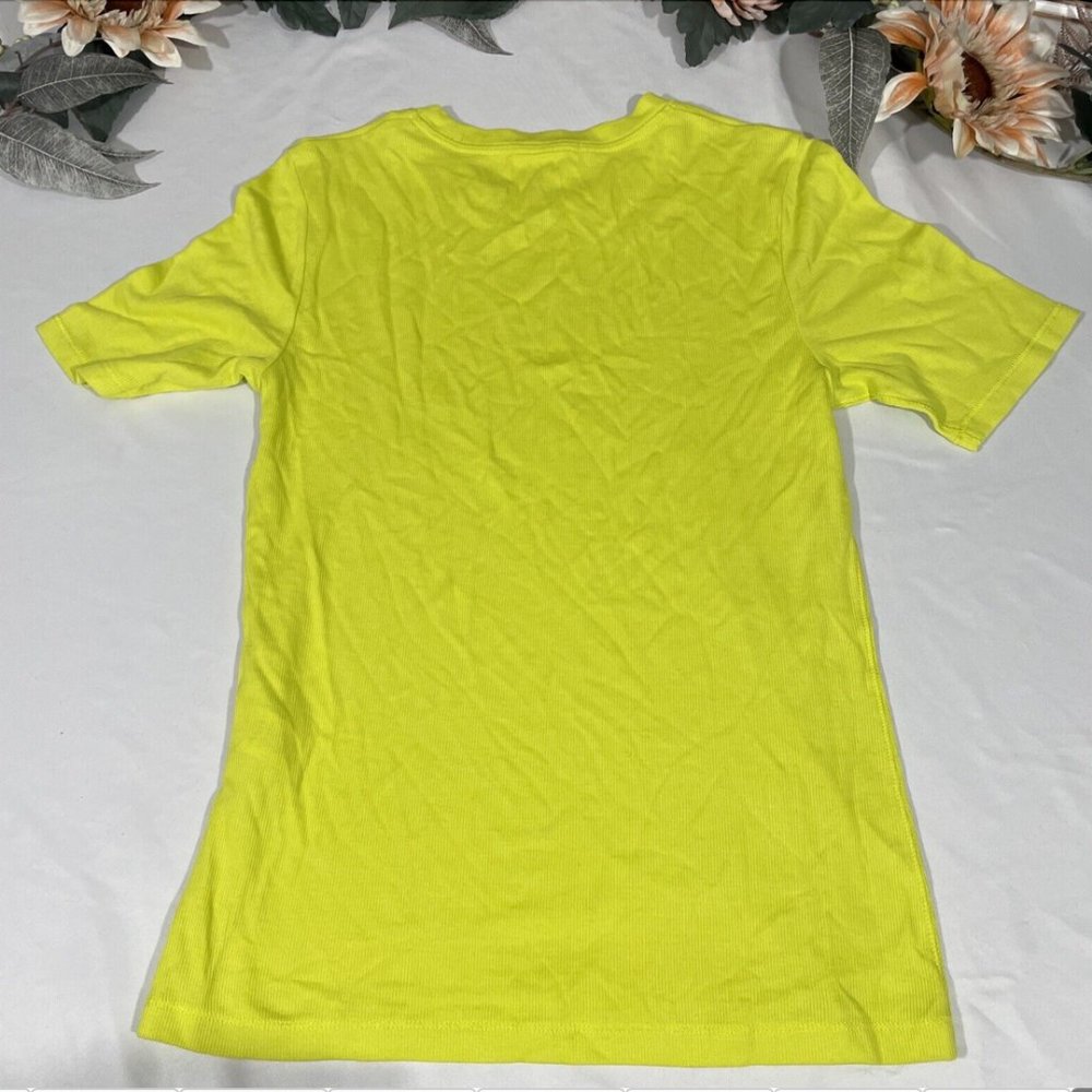 NWD $115 Rag & Bone The‎ Rib Slim Tee in Fresh Lime [ Medium ] #5326 - Picture 10 of 14